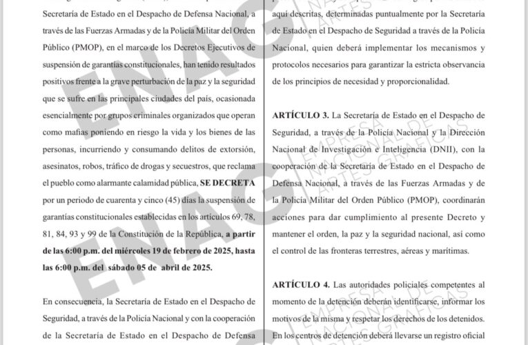 ESTADO DE EXCEPCIÓN: RÉGIMEN PERMANENTE DE “SEGURIDAD”